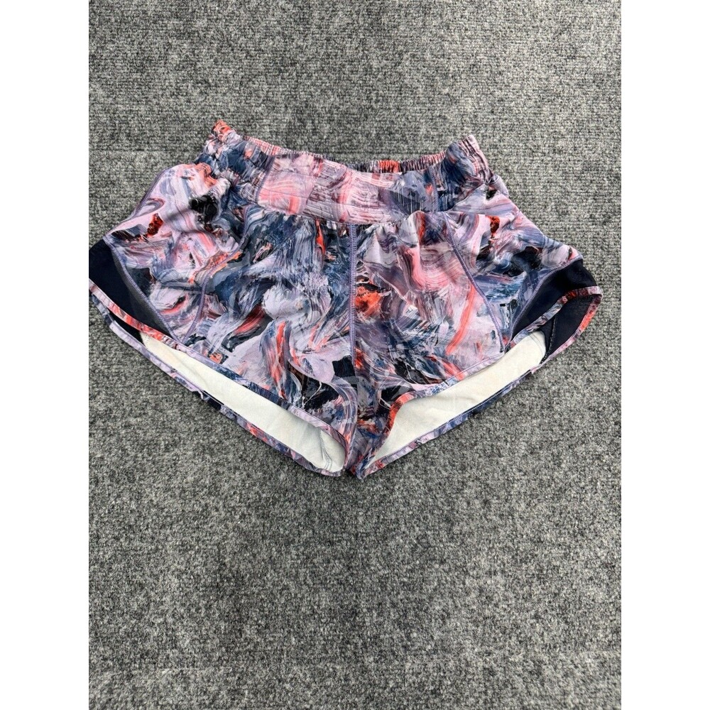 Lululemon Women's 4 Multicolor Lined Running Shorts 4 Inseam